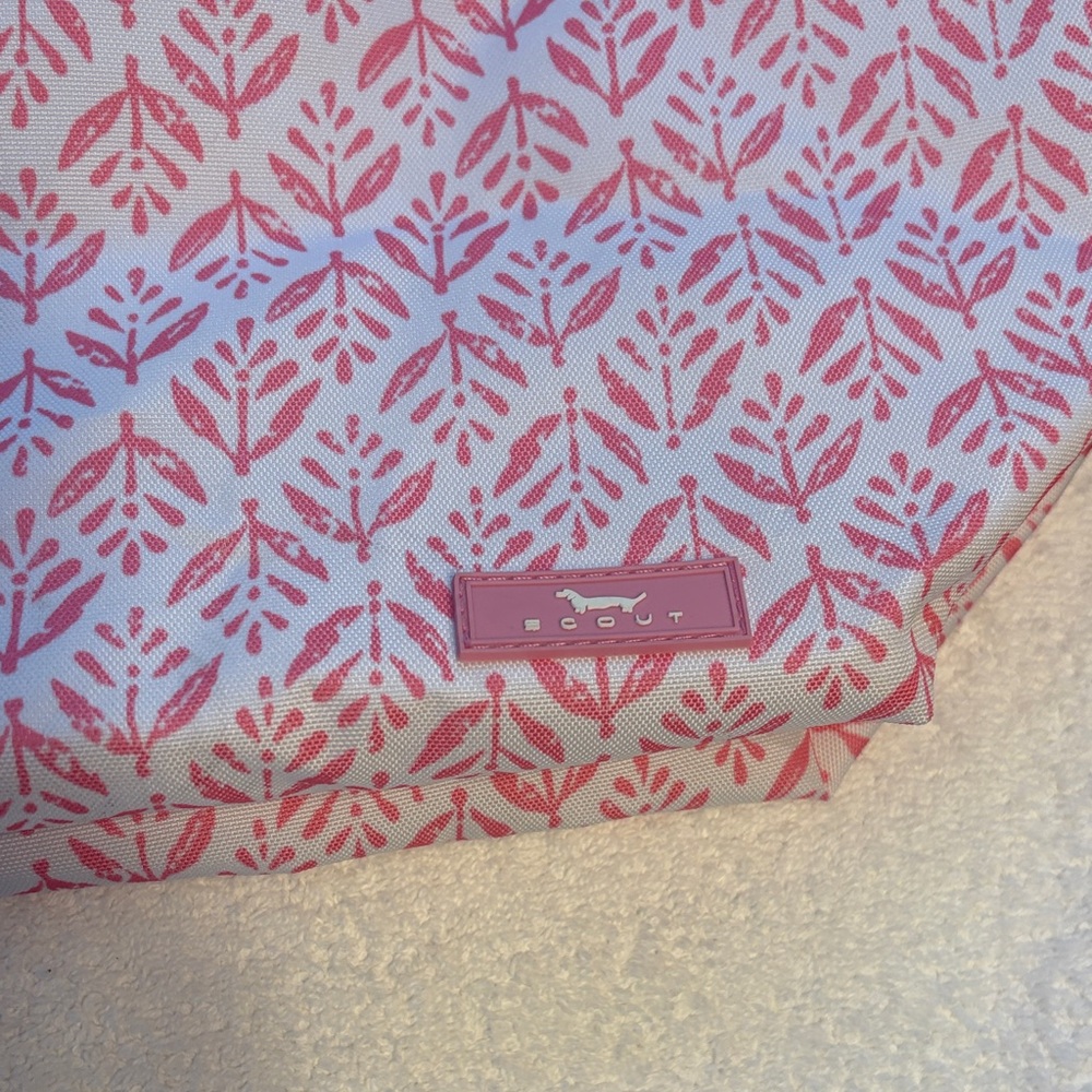 Scout Pink and White Patterned X Large Tote Bag - Picture 3 of 6